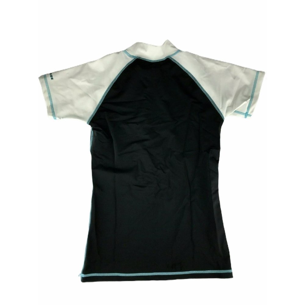 Burnside Short Sleeve Rash Guard Shirt Swim Blue S